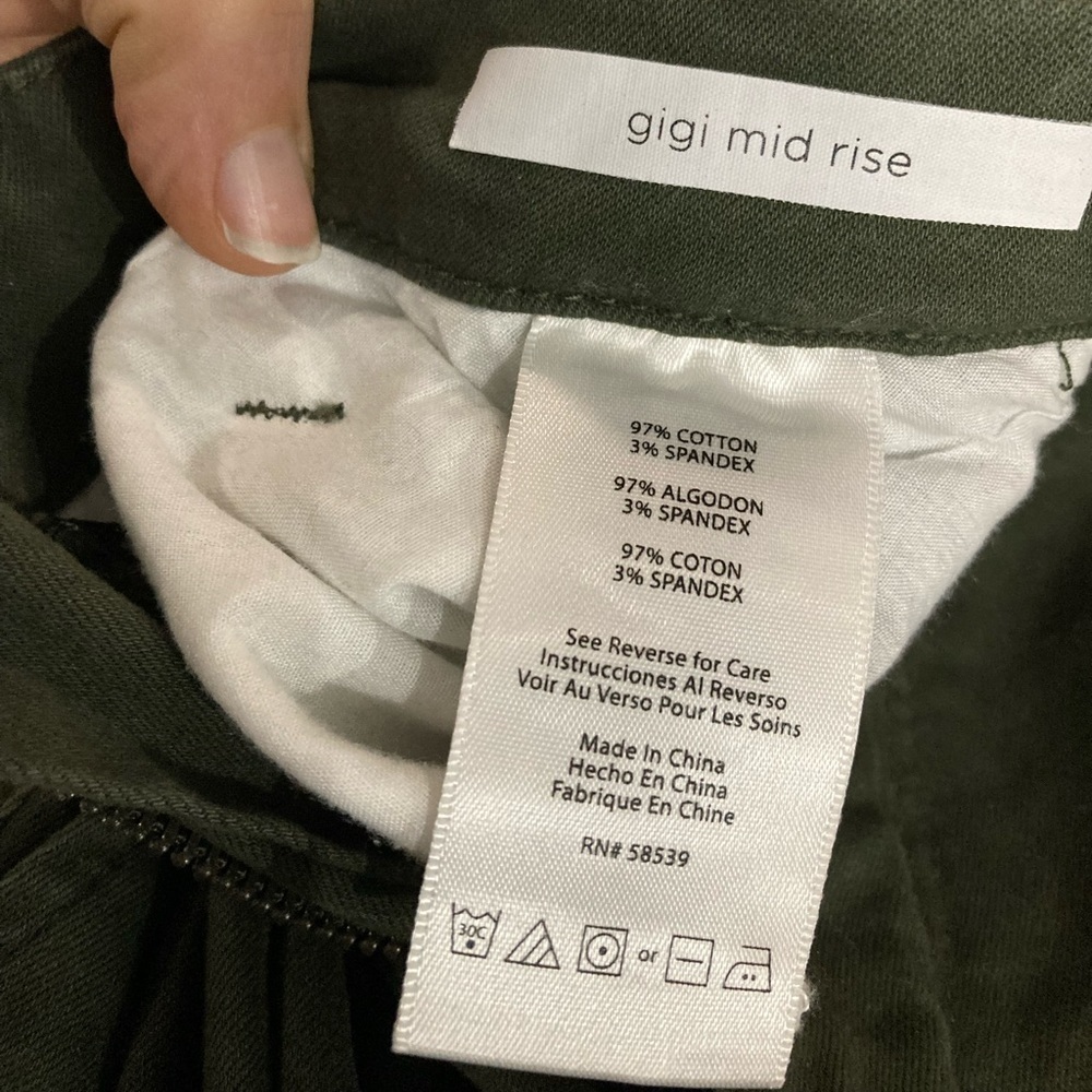 NWOT STS Blue Green Gigi Mid Rise Size 28 - Picture 4 of 6